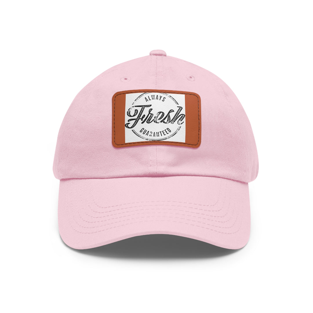 Always Fresh Dad Hat with Leather Patch (Rectangle)