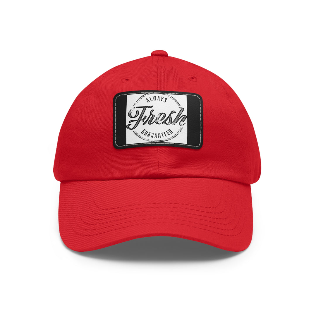 Always Fresh Dad Hat with Leather Patch (Rectangle)