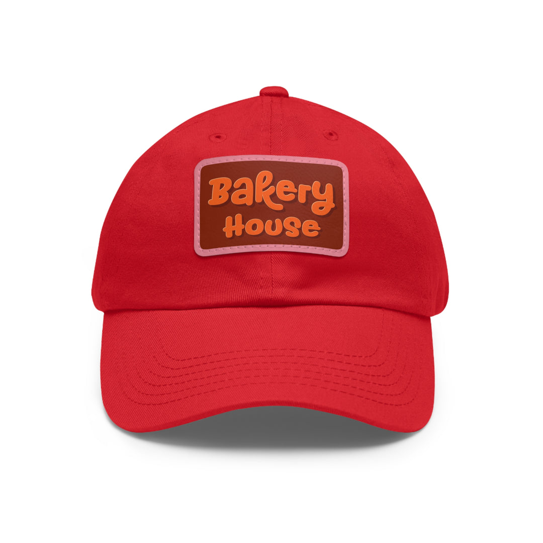 Bakery House Dad Hat with Leather Patch (Rectangle)