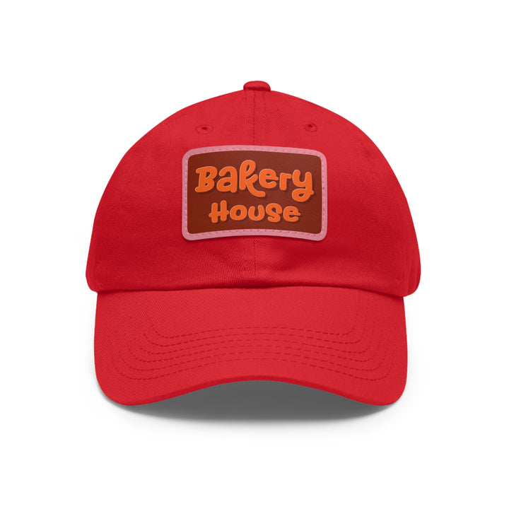 Bakery House Dad Hat with Leather Patch (Rectangle)