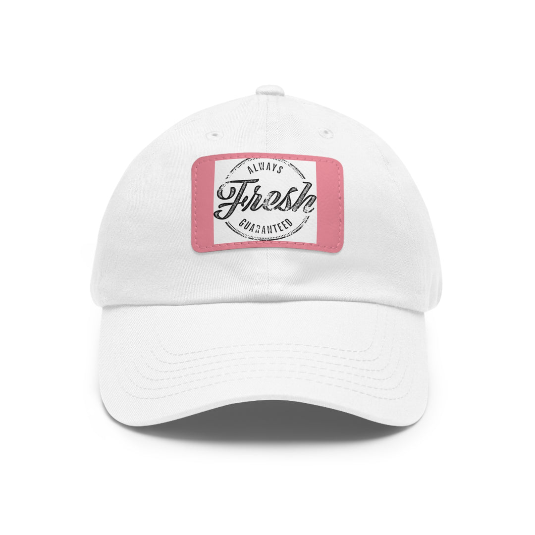 Always Fresh Dad Hat with Leather Patch (Rectangle)