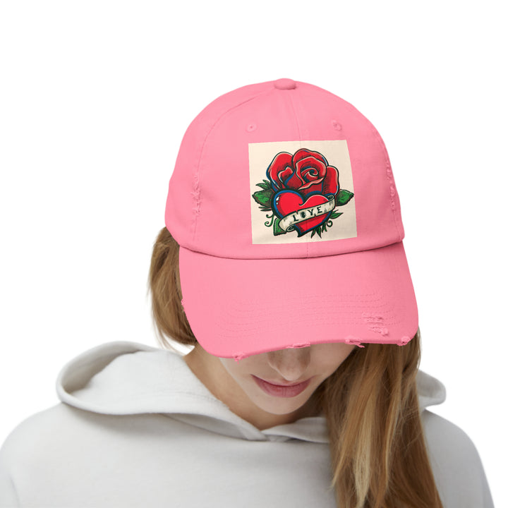 Love Unisex Distressed Cap