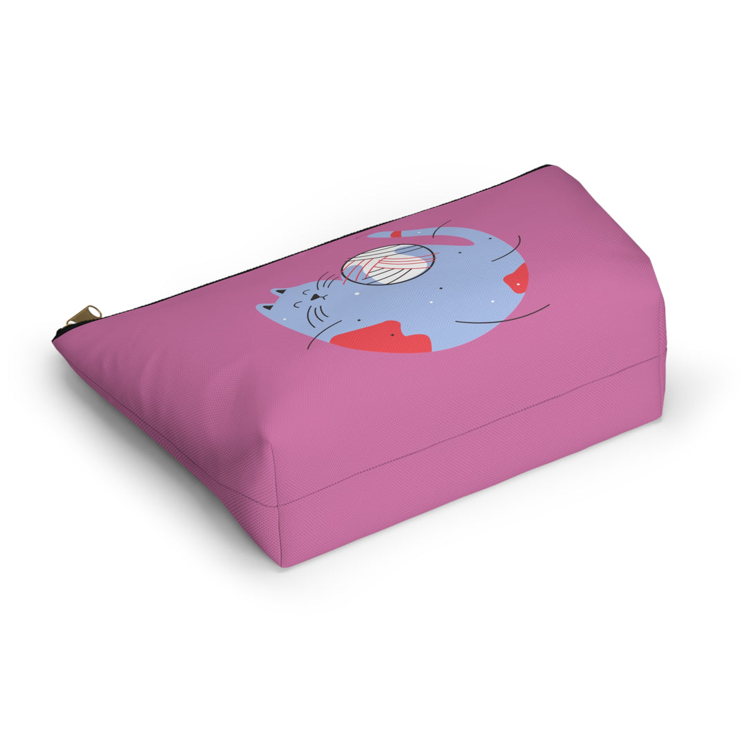 Kitty Yarn Accessory Pouch w T-bottom
