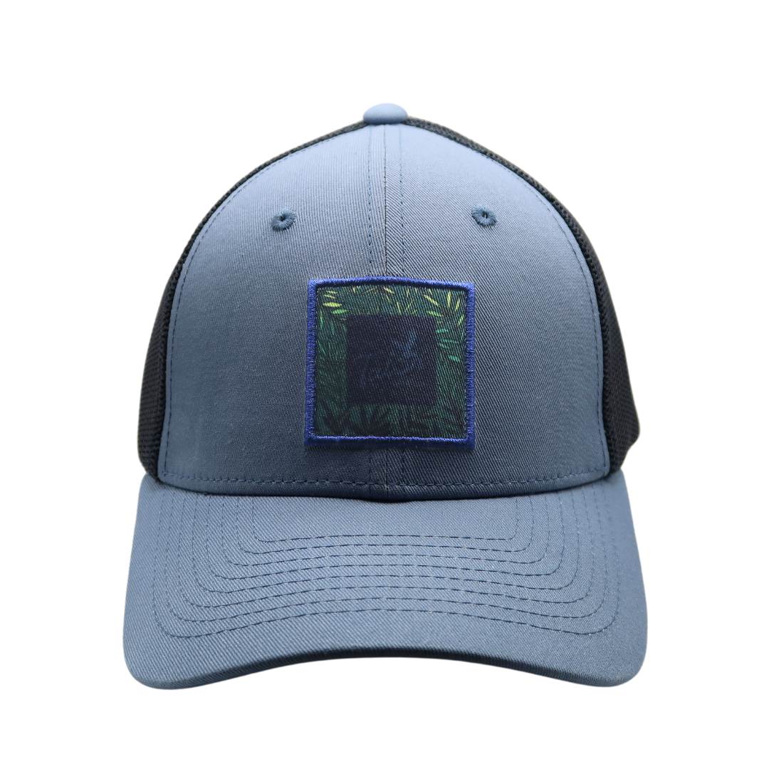 Fern Blue Trucker Hat Photo.