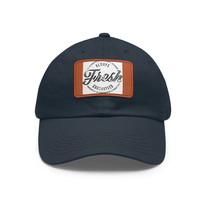 Always Fresh Dad Hat with Leather Patch (Rectangle)