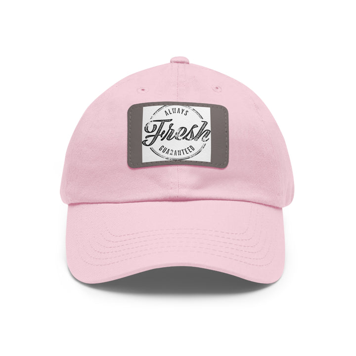 Always Fresh Dad Hat with Leather Patch (Rectangle)