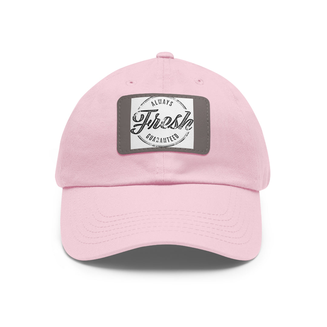 Always Fresh Dad Hat with Leather Patch (Rectangle)