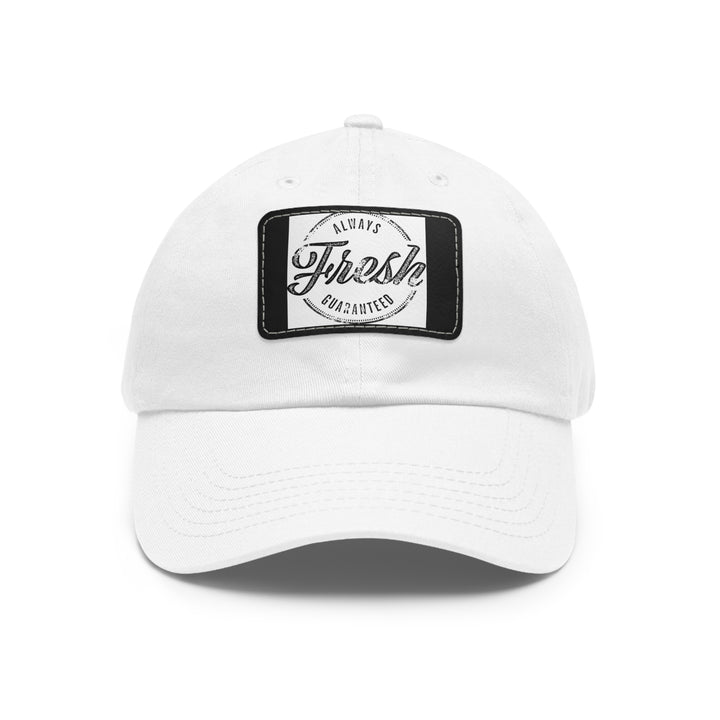 Always Fresh Dad Hat with Leather Patch (Rectangle)
