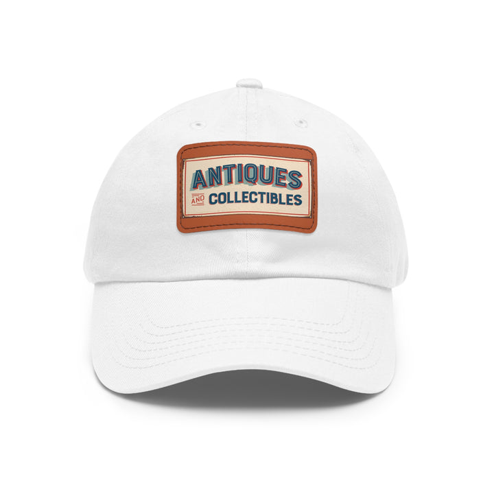 Antiques and Collectibles Dad Hat with Leather Patch (Rectangle)