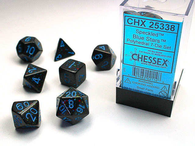 Speckled® Polyhedral Blue Stars™ 7-Die Set Dnd Dice Set CHX25338 Yellow/Orange