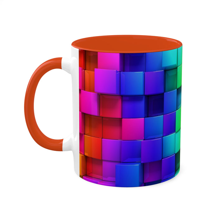 Rainbow of Colorful Boxes Colorful Mugs, 11oz