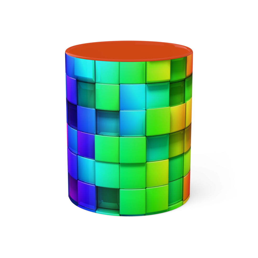 Rainbow of Colorful Boxes Colorful Mugs, 11oz