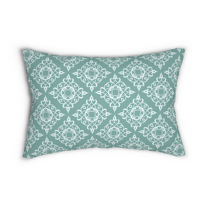 Pretty Pattern Style Spun Polyester Lumbar Pillow
