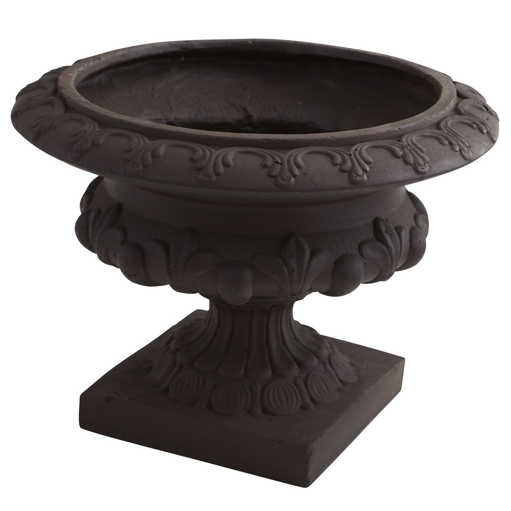 Iron Finished Decorative Urn (Indoor/Outdoor) Top View