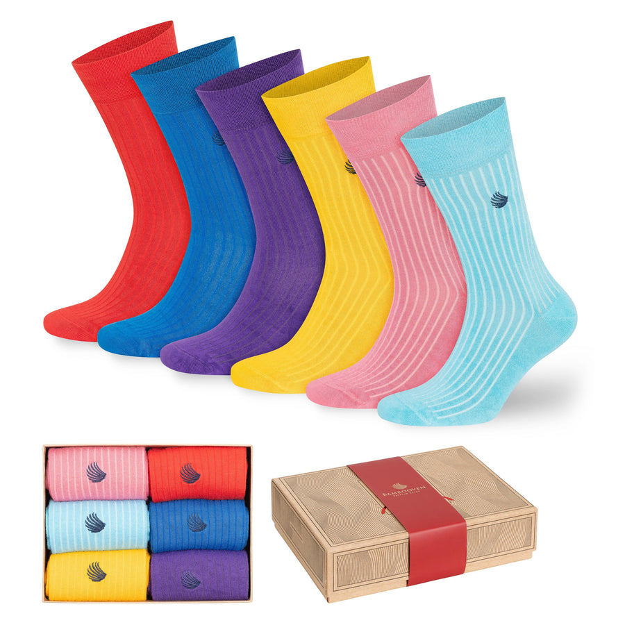 Men’s Bamboo Dress and Trouser Socks 6-Pack - 420