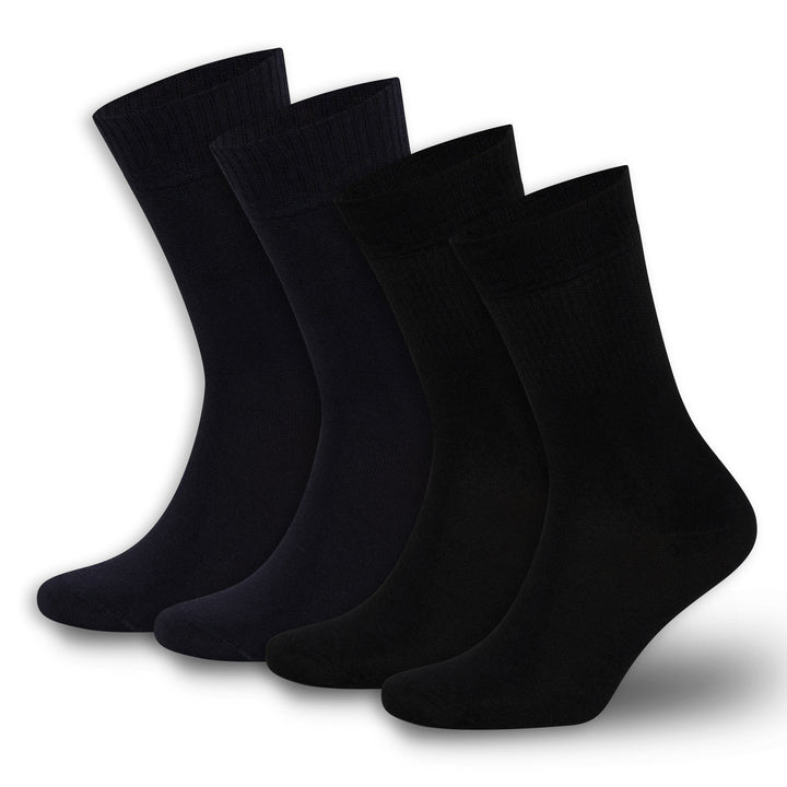 Men’s and Women’s Bamboo Diabetic Crew Socks 4-Pack