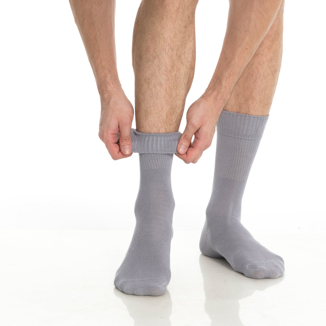 Men’s and Women’s Bamboo Diabetic Crew Socks 4-Pack