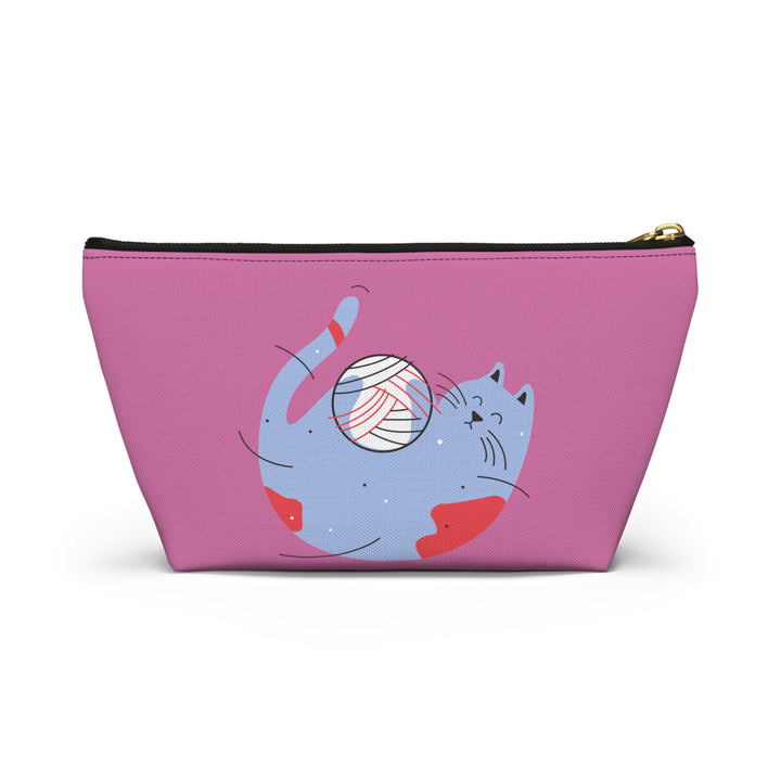 Kitty Yarn Accessory Pouch w T-bottom