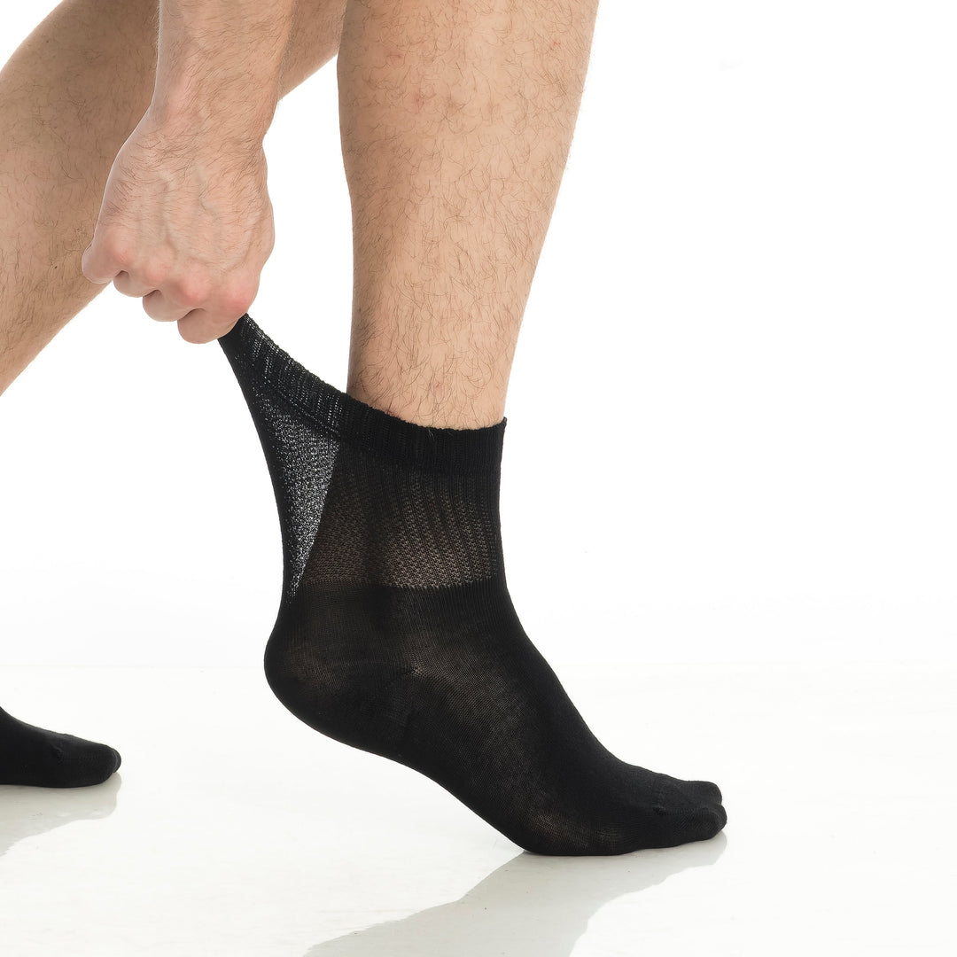 Men’s and Women’s Bamboo Diabetic Ankle Socks 4-Pack