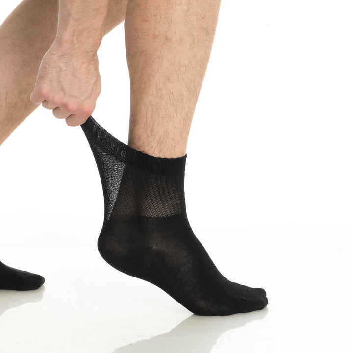 Men’s and Women’s Bamboo Diabetic Ankle Socks 4-Pack
