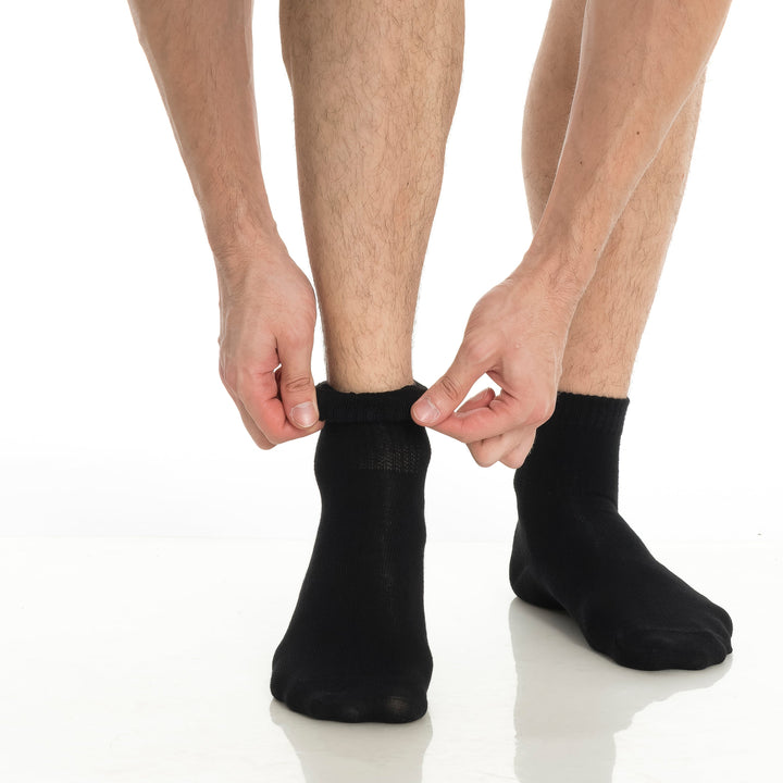 Men’s and Women’s Bamboo Diabetic Ankle Socks 4-Pack