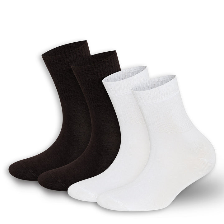 Men’s and Women’s Bamboo Diabetic Ankle Socks 4-Pack