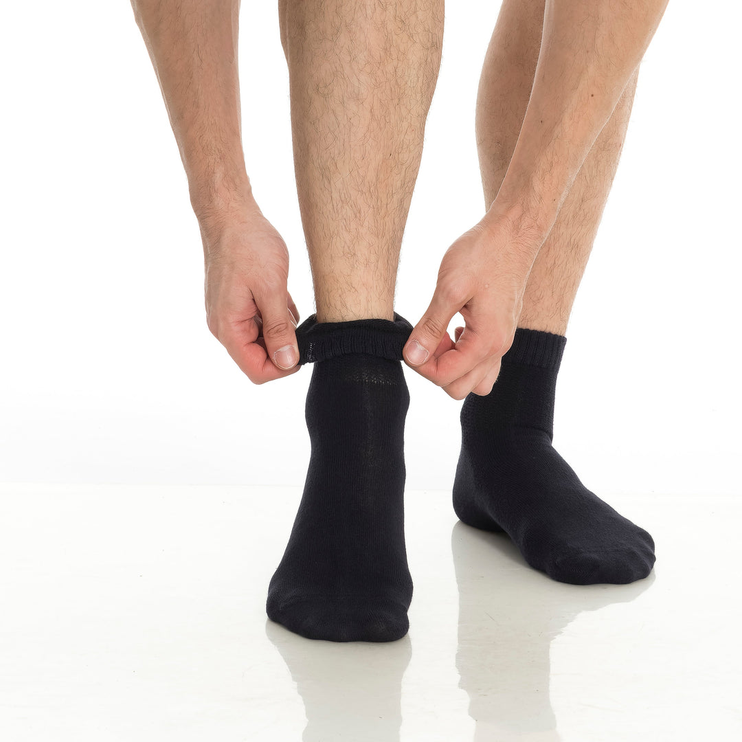 Men’s and Women’s Bamboo Diabetic Ankle Socks 4-Pack