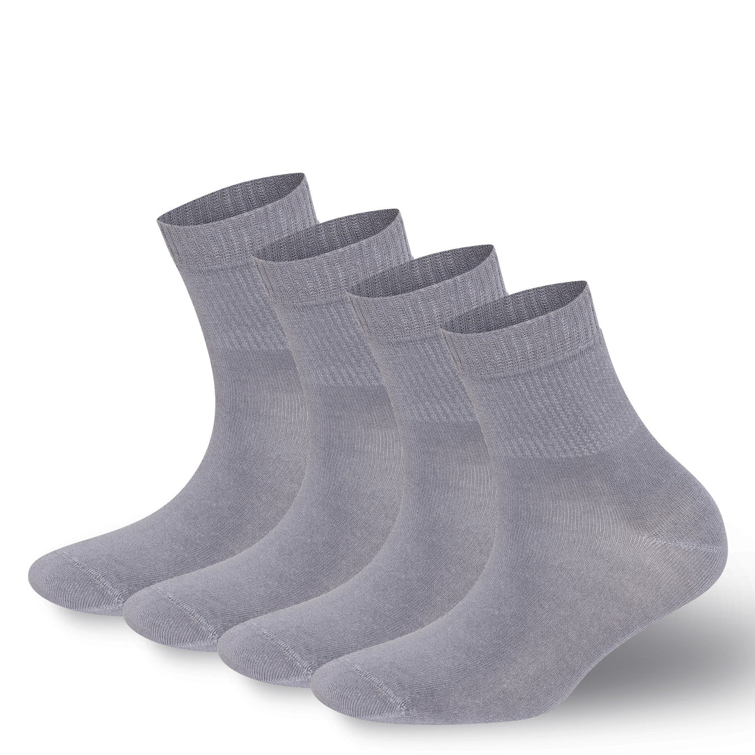 Men’s and Women’s Bamboo Diabetic Ankle Socks 4-Pack