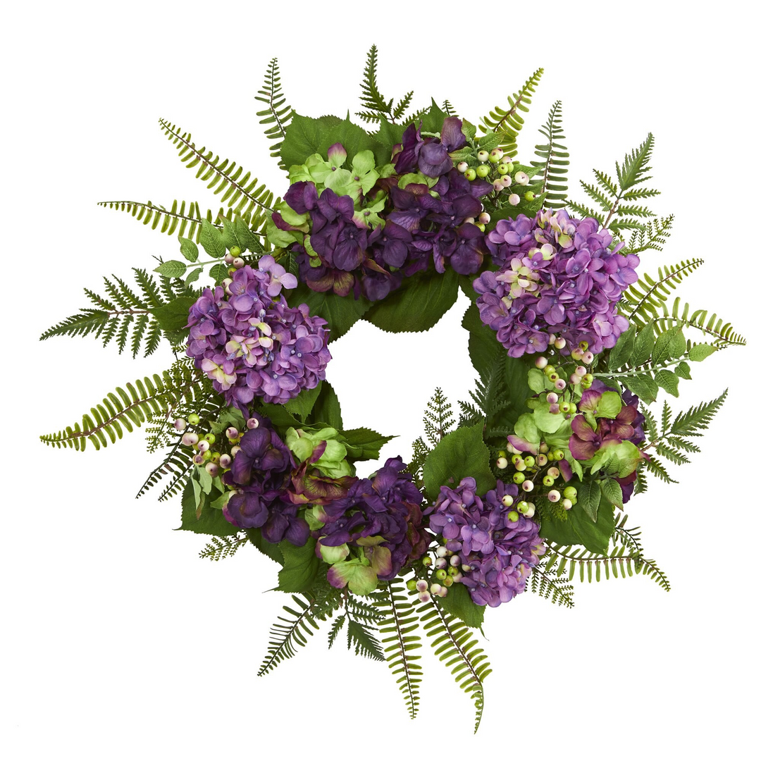 24” Hydrangea Berry Wreath