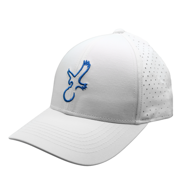 White/Blue Eagle Performance Hat Photo.