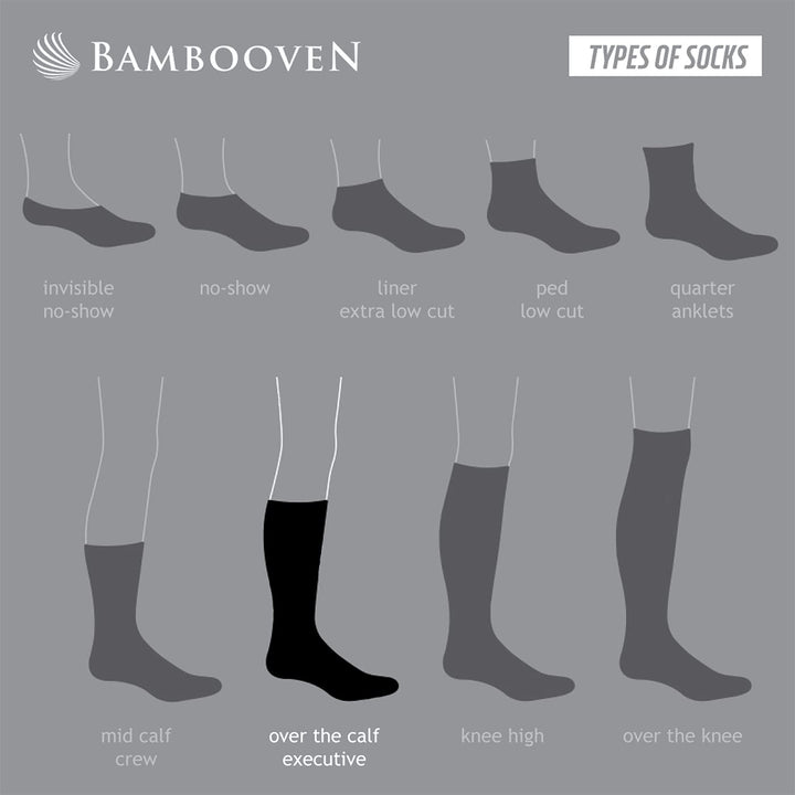 Men’s Bamboo Diabetic Socks 2-Pack - Ultra Thin Types of Socks
