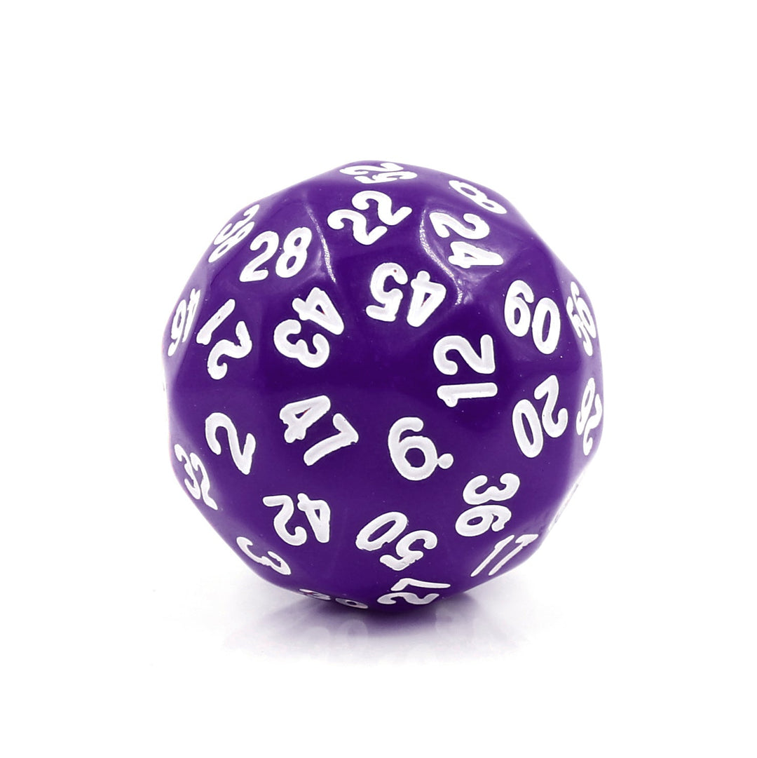 D60 Purple Opaque Single Die 60 Sided/s by HDdice / HengDadice