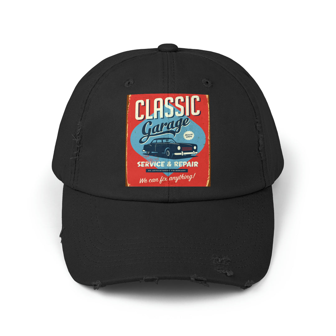 Classic Garage Unisex Distressed Cap