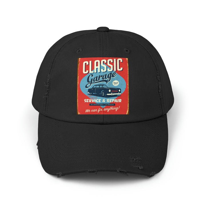 Classic Garage Unisex Distressed Cap