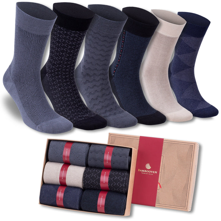 Men’s Bamboo Dress and Trouser Socks 6-Pack - 594