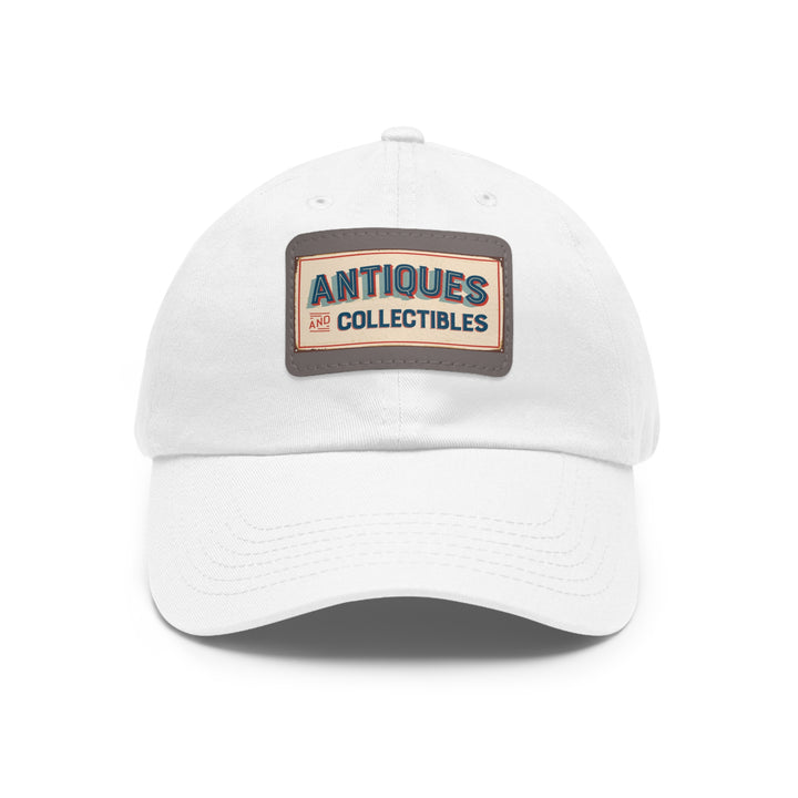 Antiques and Collectibles Dad Hat with Leather Patch (Rectangle)