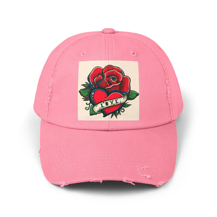 Love Unisex Distressed Cap