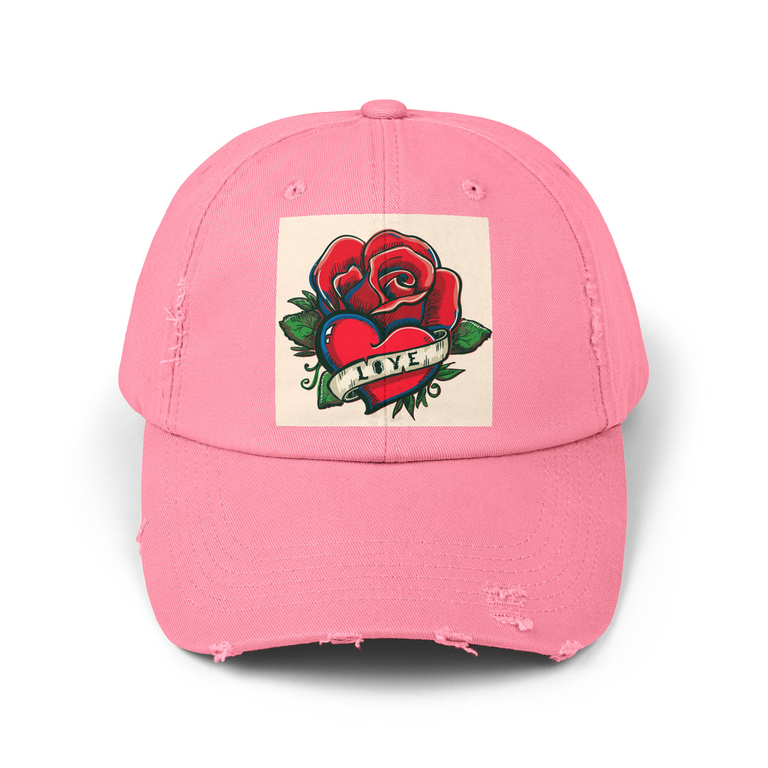 Love Unisex Distressed Cap
