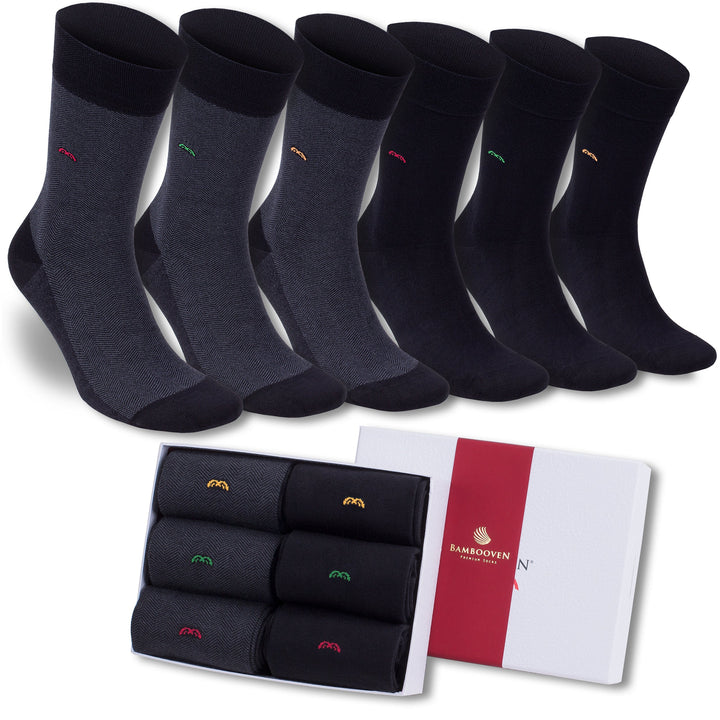 Men’s Bamboo Dress and Trouser Socks 6-Pack - 623