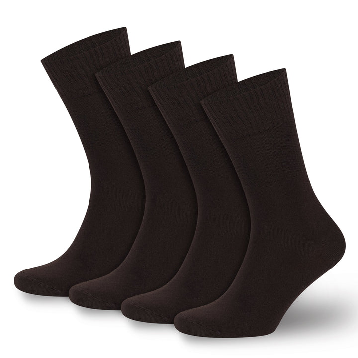 Men’s and Women’s Bamboo Diabetic Crew Socks 4-Pack