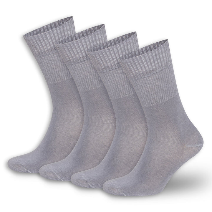 Men’s and Women’s Bamboo Diabetic Crew Socks 4-Pack
