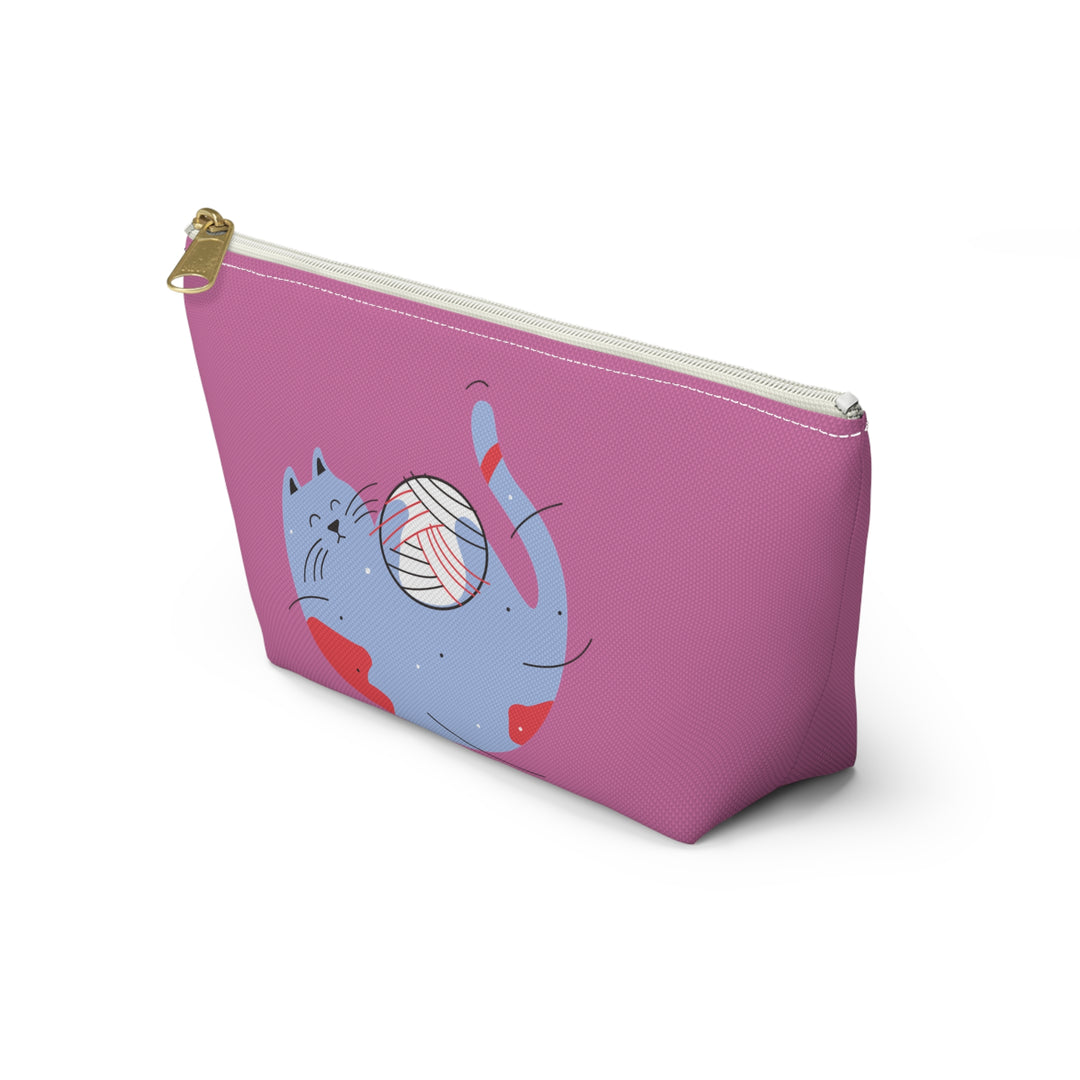 Kitty Yarn Accessory Pouch w T-bottom