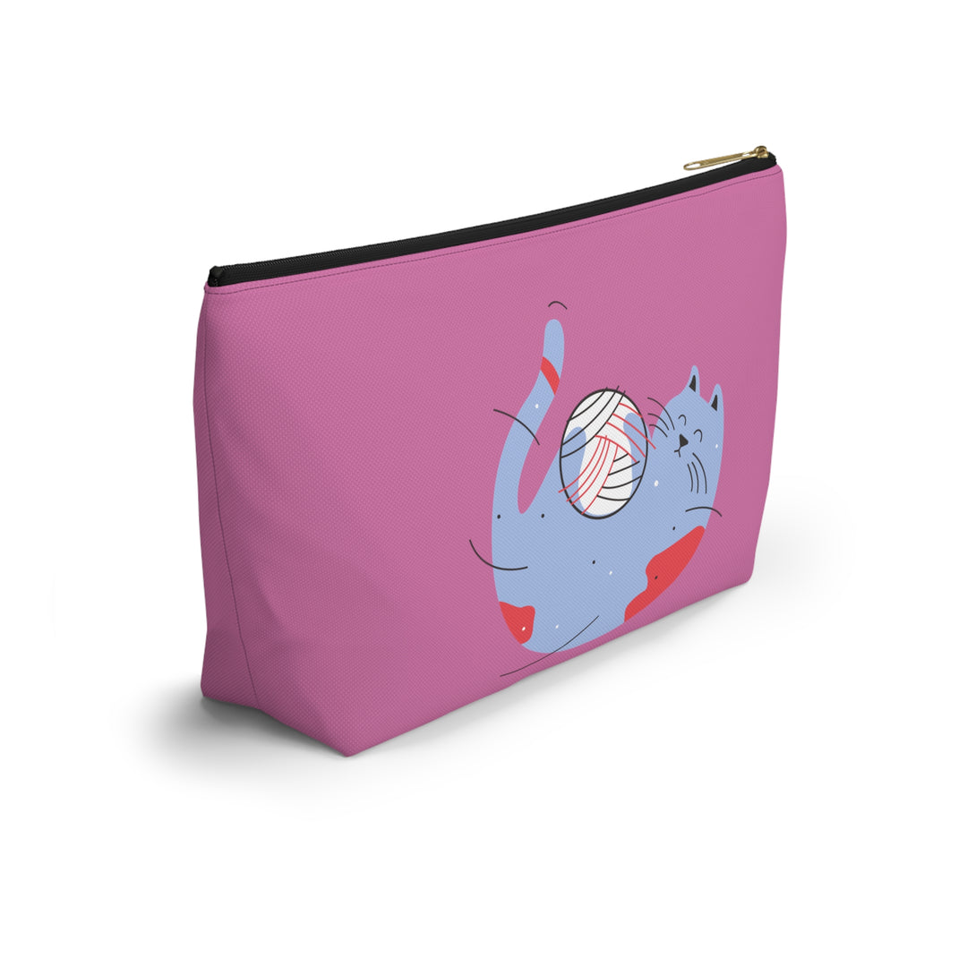 Kitty Yarn Accessory Pouch w T-bottom