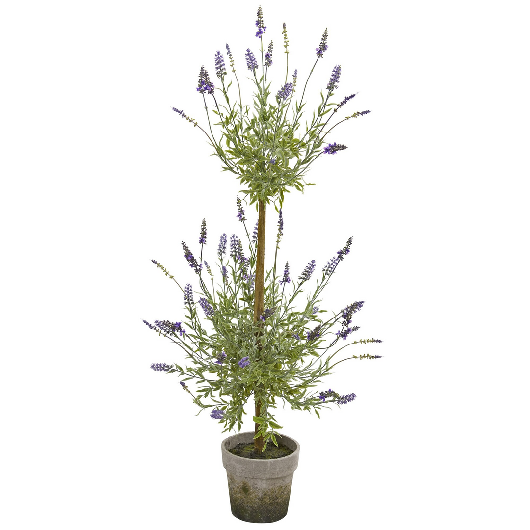 34” Lavander Topiary Artificial Tree
