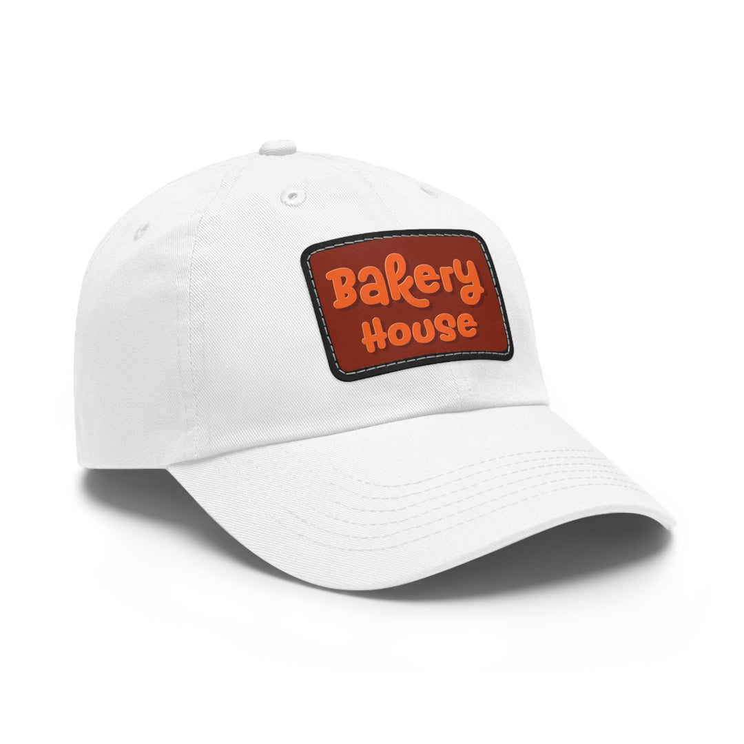 Bakery House Dad Hat with Leather Patch (Rectangle)