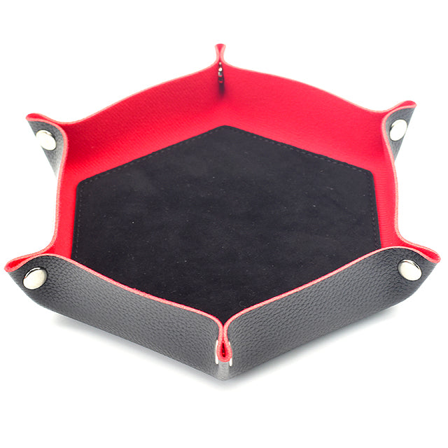 Black/ Red Hex Foldable Flannel Tray