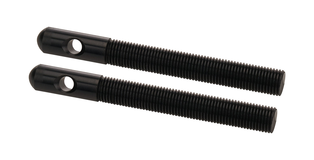 Aluminum Hood Pins 3/8in Black 2pk