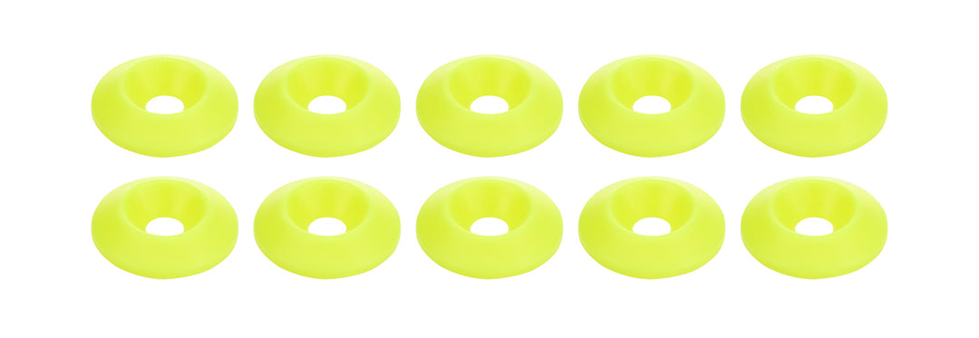 Countersunk Washer Fluorescent Yellow 10pk