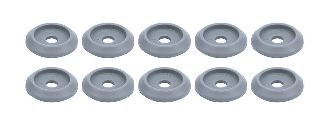 Body Bolt Washer Plastic Silver 10pk