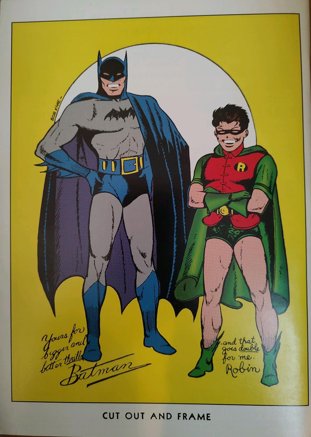 Batman #1 Reprint.  Year 2000.  Collectible.  Back Cover
